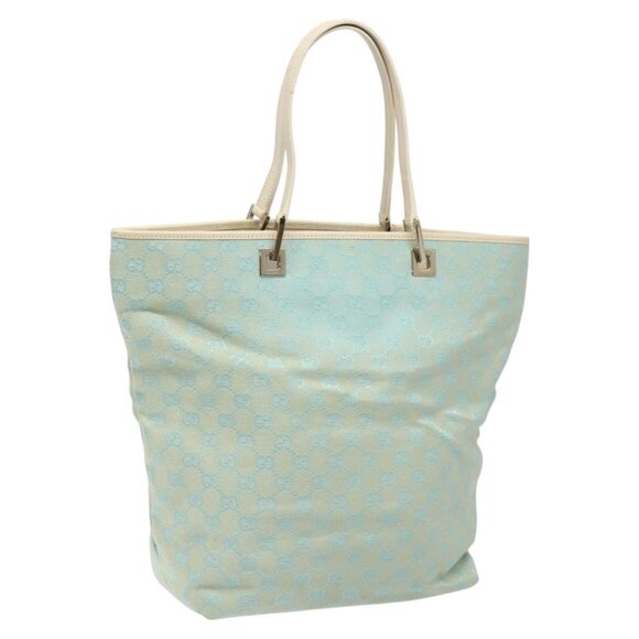 GUCCI GG Canvas Tote Bag Peppermint - Picture 1 of 15